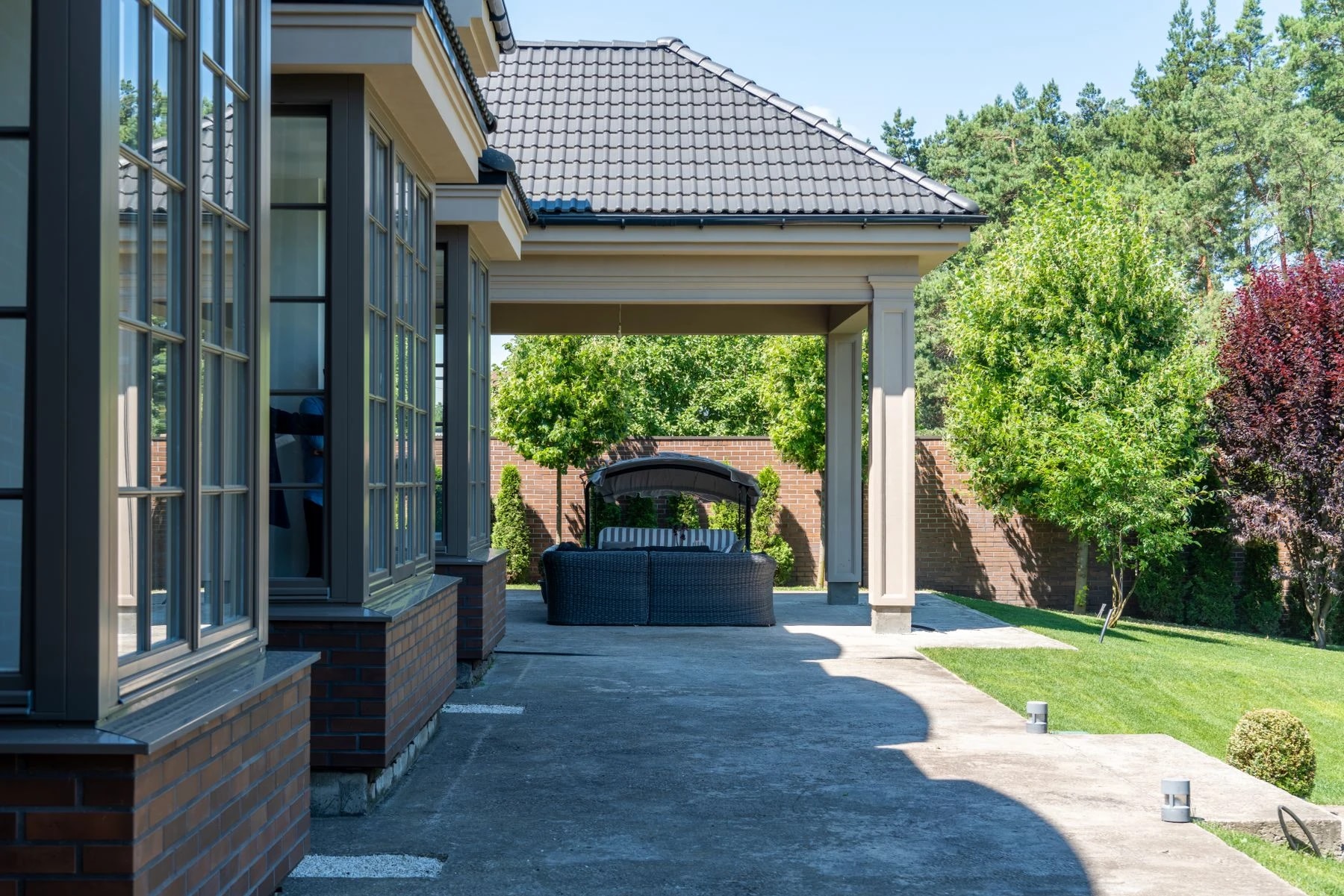 Terrasse aménagée au jardin