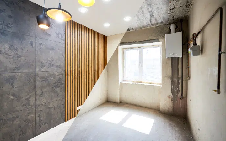 Avant après travaux de rénovation maison en Tunisie